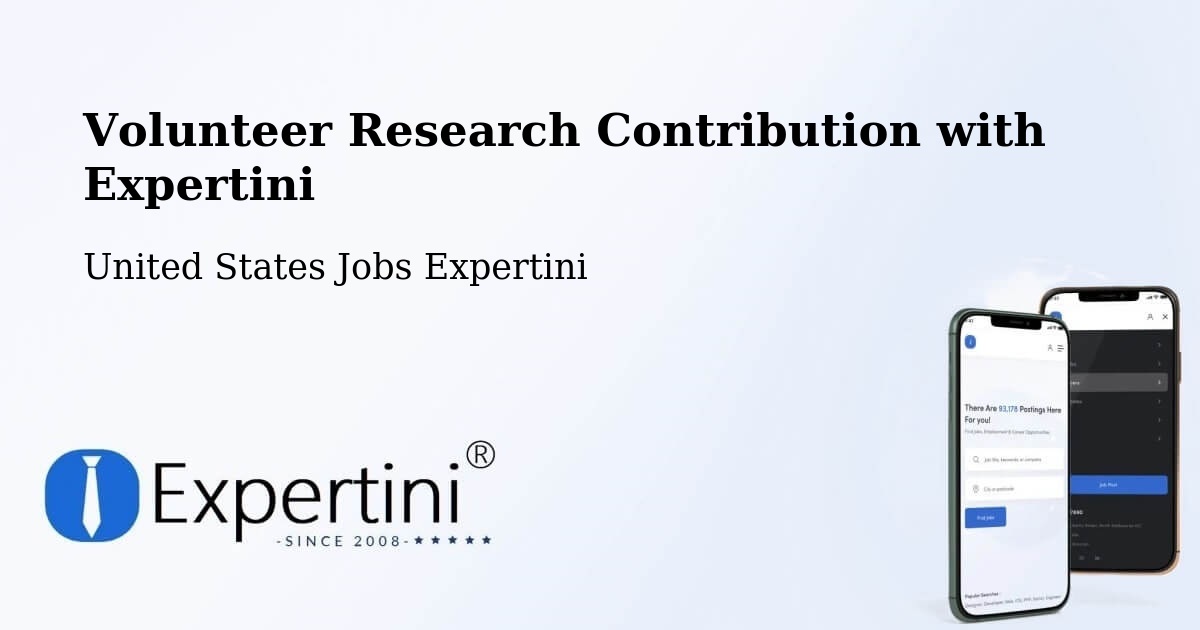 Volunteer Research Contribution Program – Pontoon Beach - United States Jobs Expertini